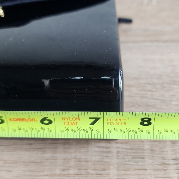 VINTAGE ANDE Evening Vintage Snap Front Black Bow Cross Body Bag - Picture 12 of 14